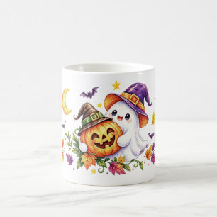 Mopshoofdje Heks Hoed Halloween Mok