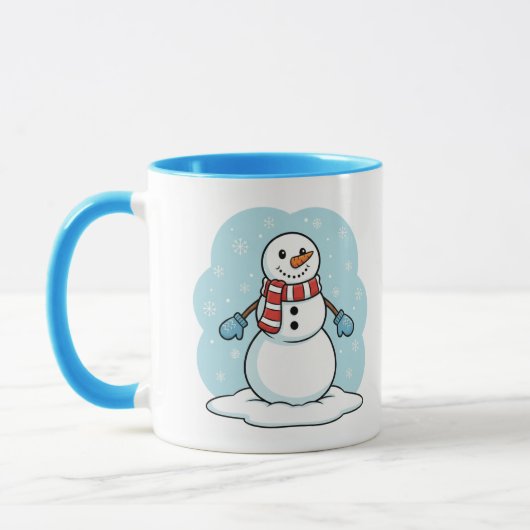 Mopshoofdje Sneeuwman Mok (Links)