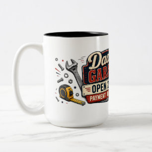 Mopshuis Open 24/7 Grappige Koffiemok Tweekleurige Koffiemok