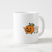 Mopshulpjesoptocht Halloween Pompoen Mok (Voorkant rechts)