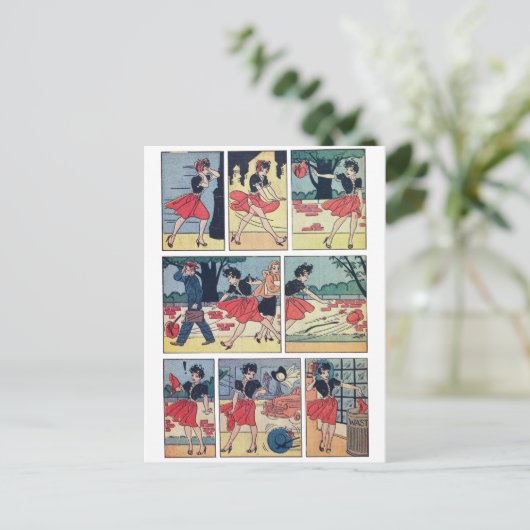 Mopsie Briefkaart (Staand voorkant)