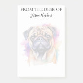 Mopsliefhebber Geborduurde Hond Post-it® Notes (Voorkant)