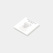 Mopsliefhebber Geborduurde Hond Post-it® Notes (Schuin)