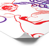 Mopsmuster-Poster Poster (Hoek)