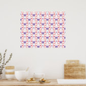 Mopsmuster-Poster Poster (Keuken)