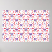 Mopsmuster-Poster Poster (Voorkant)