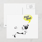 Mopsregels Briefkaart (Voorkant / Achterkant)