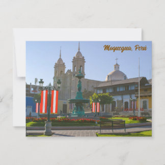 Moquegua, Perú, Plaza de Armas Briefkaart