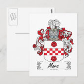 Mora Family Crest Briefkaart (Voorkant / Achterkant)