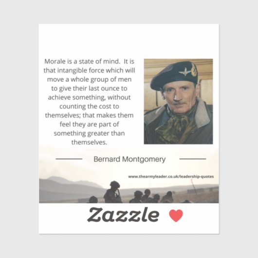 Moraal is een staat van geest Sticker (Vel)