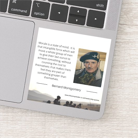 Moraal is een staat van geest Sticker (Detail)