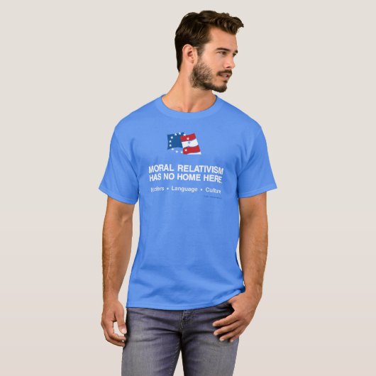 Moraal Relativisme T-shirt (Voorkant volledig)