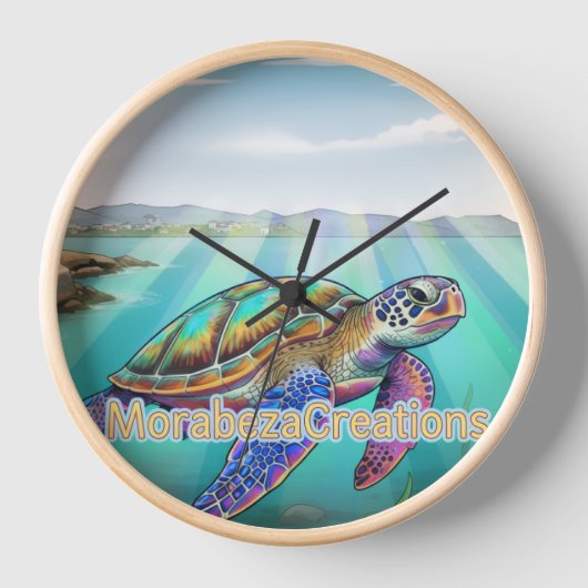 Morabeza turtle clock  (Voorkant)
