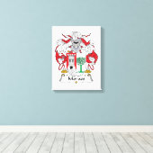 Moraes Family Crest Canvas Afdruk (Insitu (Houten vloer))