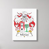 Moraes Family Crest Canvas Afdruk (Voorkant)