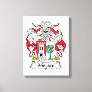 Moraes Family Crest Canvas Afdruk