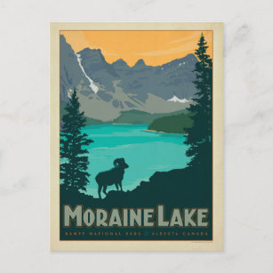Moraine Lake, Alberta Canada Briefkaart