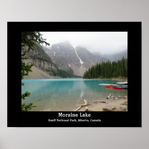Moraine Lake, Alberta, Canada Landscape Design Po Poster