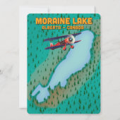 Moraine Lake Alberta Canada Map (Achterkant)