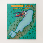 Moraine Lake Alberta Canada Map Legpuzzel (Verticaal)