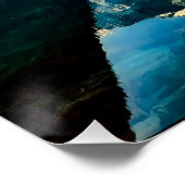 Moraine Lake, Alberta, Canada schilderachtig Perfect Poster (Hoek)