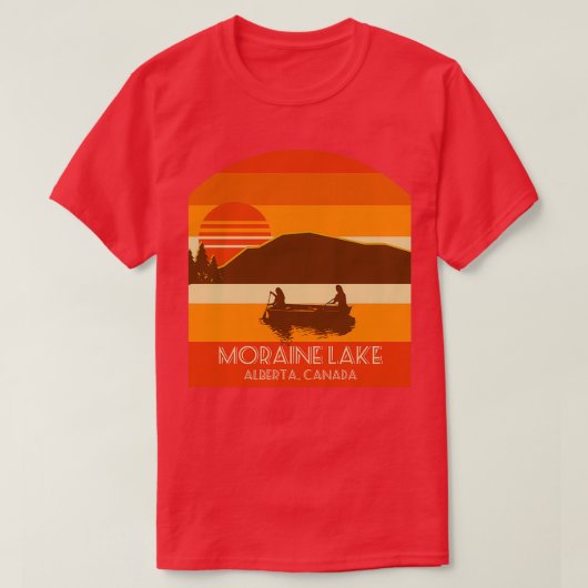 Moraine Lake Alberta Canada T-shirt (Design voorkant)