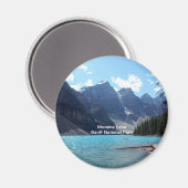 Moraine Lake, Banff National Park, Alberta, Canada Magneet (Voorkant / Achterkant)
