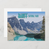 Moraine Lake Banff National Park Canada Flat Kaart (Voorkant / Achterkant)