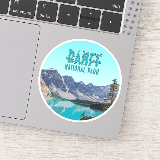 Moraine Lake Banff National Park Canada Sticker (Detail)