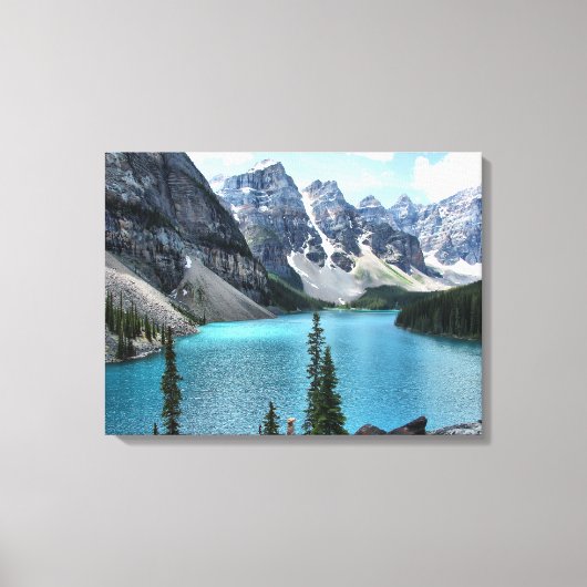 Moraine Lake, Banff National Park Wrapped Canvas (Voorkant)