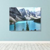 Moraine Lake, Banff National Park Wrapped Canvas Afdruk (Insitu (Houten vloer))