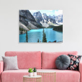 Moraine Lake, Banff National Park Wrapped Canvas Afdruk (Insitu (Woonkamer))