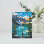 Moraine Lake Banff Valley of Ten Peaks Briefkaart (Staand voorkant)
