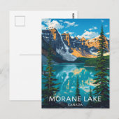 Moraine Lake Banff Valley of Ten Peaks Briefkaart (Voorkant / Achterkant)