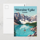 Moraine Lake Canada Briefkaart (Voorkant / Achterkant)