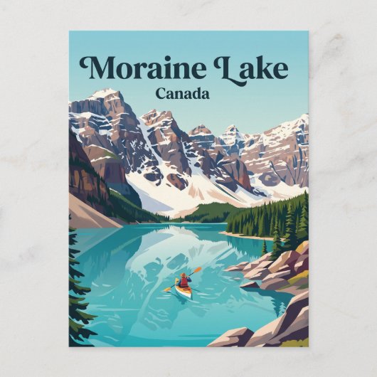 Moraine Lake Canada Briefkaart (Voorkant)