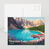 Moraine Lake Canada Briefkaart (Voorkant / Achterkant)