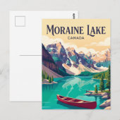 Moraine Lake Canada Briefkaart (Voorkant / Achterkant)