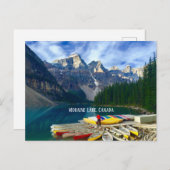 Moraine Lake, Canada Briefkaart (Voorkant / Achterkant)