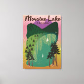 Moraine Lake Canada Canvas Afdruk (Voorkant)