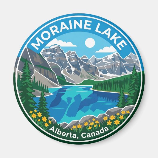Moraine Lake Canada Magneet (Voorkant)