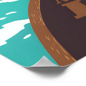 Moraine Lake Canada Reisposter Poster (Hoek)