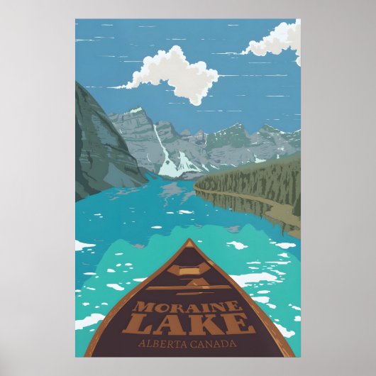 Moraine Lake Canada Reisposter Poster (Voorkant)