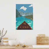 Moraine Lake Canada Reisposter Poster (Keuken)