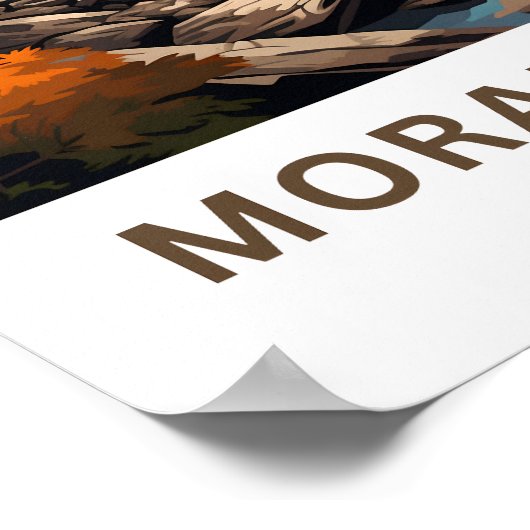 Moraine Lake Canada Reisprint Poster (Hoek)