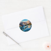 Moraine Lake, Canada Ronde Sticker (Envelop)
