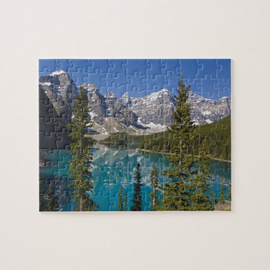 Moraine Lake, Canadese Rockies, Alberta, Canada 2 Legpuzzel (Horizontaal)
