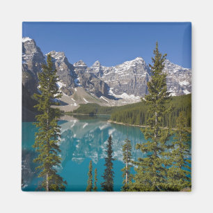 Moraine Lake, Canadese Rockies, Alberta, Canada 2 Magneet
