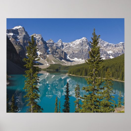 Moraine Lake, Canadese Rockies, Alberta, Canada 2 Poster (Voorkant)