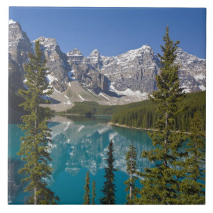 Moraine Lake, Canadese Rockies, Alberta, Canada 2 Tegeltje